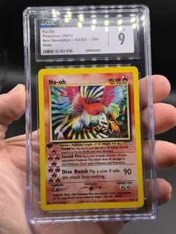 Pokemon Ho-Oh Neo Revelation 1st Edition Holo Rare 7/64 CGC 9 Mint English WOTC - Image 3