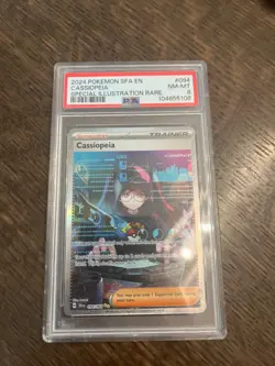 2024 POKEMON SFA EN-SHROUDED FABLE SPECIAL ILLUSTRATION RARE CASSIOPEIA PSA 8 - Image 1
