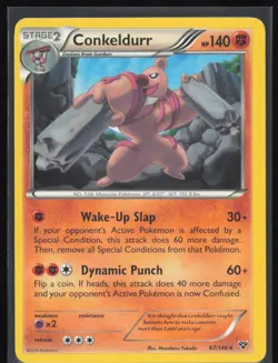 Conkeldurr Regular Non Holo 67/146 Pokemon XY Base Set LP Pokemon Card - Image 1