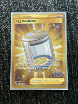 Pokemon Egg Incubator 087/078 Pokemon GO Foil Secret Rare Trainer Card - Image 1