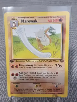 Pokemon Marowak 1st Edition Uncommon 39/64 - Image 1