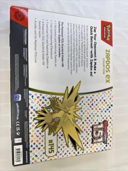 Pokemon TCG Scarlet & Violet 151 Zapdos Box Sealed NEW - Image 3