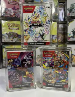Pokemon Magnetic Booster Bundle Acrylic Case! Pokemon Card Protective Display! - Image 2
