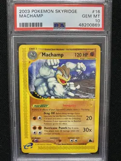 2003 Pokemon Skyridge Machamp 16/144 PSA 10 Gem Mint - Image 1