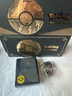 Pokemon TCG: Sword & Shield Ultra-Premium Empty Box pair. Box, sleeve, and dice. - Image 1