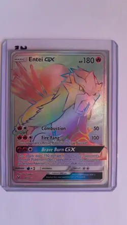 Entei GX 74/73 Secret Rare Pokemon TCG Shining Legends - Image 1