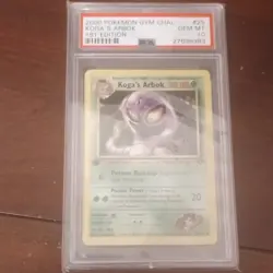 Gym Challenge Koga's Arbok 25/132 1st Edition PSA 10 Pokemon - Image 1