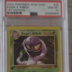Gym Challenge Koga's Arbok 25/132 1st Edition PSA 10 Pokemon - Image 2