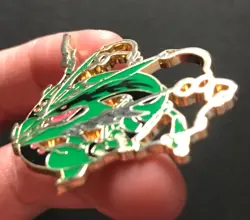 Primal Rayquaza Pokemon Pin Badge Metal Mega 2015 Legendary RARE - Image 3