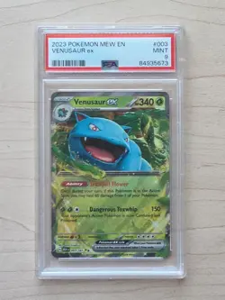 2023 POKEMON MEW EN-151 #003 VENUSAUR EX PSA 9 - Image 1