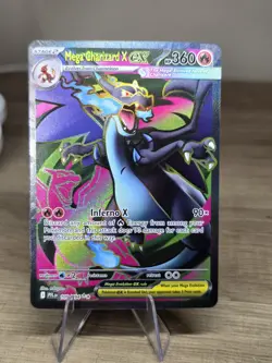 Pokemon TCG - Phantasmal Flames - Mega Charizard X Ex 109/094 SR Full Art NM - Image 1