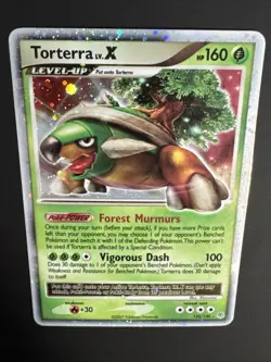 Pokemon TCG Torterra LV.X 122/130 Diamond & Pearl Holo Rare 2007 NM - Image 3