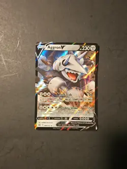 Pokemon TCG Aggron V Sword & Shield: Brilliant Stars 096/172 Holo Ultra Rare - Image 1