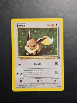 Pokemon 1st Edition Team Rocket Eevee Non Holo Common 55/82 LP - Image 1