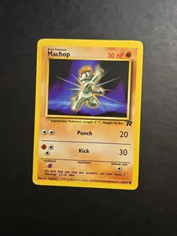 Pokemon Team Rocket Machop Common 59/82 LP - Image 1