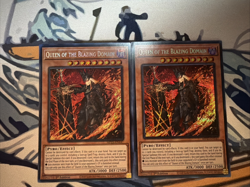 Yugioh Queen of the Blazing Domain Prismatic Secret Rare MP25-EN147 x2 - Image 1