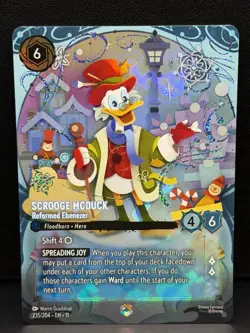 Disney Lorcana Winterspell (Enchanted) Scrooge Mcduck 235/204 - Image 1