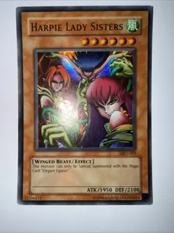 Harpie Lady Sisters - Yu-Gi-Oh! Super Rare - 2002 Card HOLO MINT - Image 1