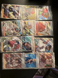 Full Art Pokemon Trainer Lot -24 Cards (English And Japanese) - Image 1