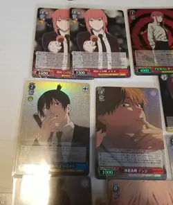 Weiss Schwarz TCG Chainsaw Man Lot Of RR / RRR / PR / SR Cards Makima / Denji - Image 2