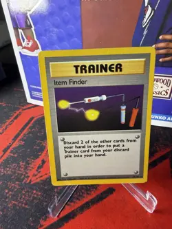 Item Finder 74/102 Pokemon Base Set Unlimited Rare Card WOTC MP - Image 1