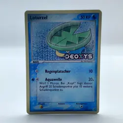Pokemon TCG Karte - Loturzel 63/107 Deutsch Common EX Deoxys 2005 Stamp NM - Image 1