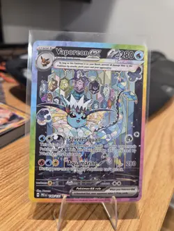 Pokemon Vaporeon EX Prismatic Evolutions Special Illustration Card (SIR) 149/131 - Image 1