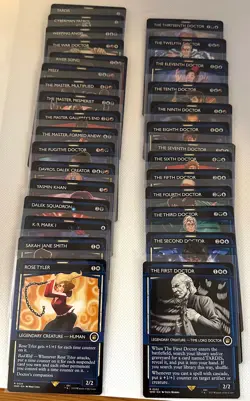 Magic the Gathering MTG Doctor Who, SHOWCASE COMPLETE 30 Card SET, Regular M/NM - Image 1