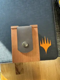 Wyrmwood Gaming Wooden And Leather Tcg Mtg Pokemon Deck Box - Image 1