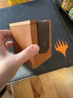 Wyrmwood Gaming Wooden And Leather Tcg Mtg Pokemon Deck Box - Image 2