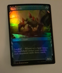 Ruin Crab Foil Showcase NM/M Zendikar Rising MTG MAGIC THE GATHERING - Image 1