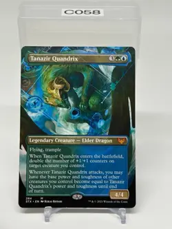 2021 Tanazir Quandrix (Borderless) Strixhaven School of Mages Magic MTG #284 - Image 1