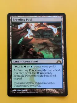 Breeding Pool. Gatecrash. Land Magic the Gathering Card. Rare NM as shown. - Image 1