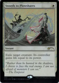MTG Swords to Plowshares (1021) | NM Foil | Secret Lair Kamigawa: Manga {SLD} - Image 2
