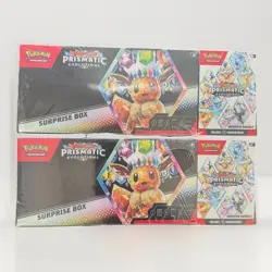 2 Pokemon Prismatic Evolutions Surprise Box And Booster Bundle Sealed SHIPS NOW - Image 1
