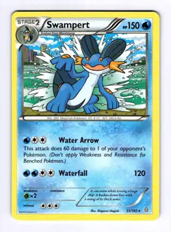 Swampert XY - Primal Clash #35 (2015) Rare NM Pokemon - Image 1