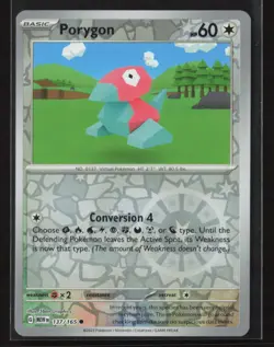 Porygon #137/165 SV: Scarlet & Violet 151 Reverse Holo Pokemon TCG NM/M - Image 1