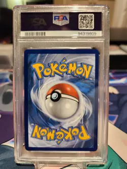 2021 POKEMON SWORD & SHIELD FUSION STRIKE #245 FULL ART/CELEBI V PSA 9 - Image 3