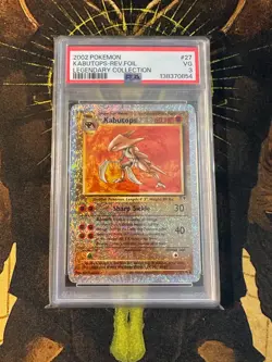 Pokemon Kabutops 27/110 Legendary Collection Reverse Holo PSA 3 - Image 1