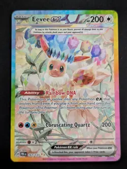 Eevee EX 167/131 Special Illustration Rare Prismatic Evolutions Pokemon TCG LP - Image 1