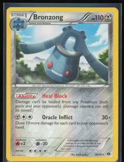 Bronzong Reverse Holo 76/99 Pokemon Black & White: Next Destinies MP - Image 1