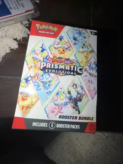 Pokemon Scarlet & Violet Prismatic Evolutions Booster Bundle Sealed (6 Packs) - Image 1