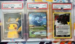 Pokemon- Graded 9-10 lot of 12, Bubble Mew, Pikachu in a felt hat, Umbreon star 636996769739 - Image 1