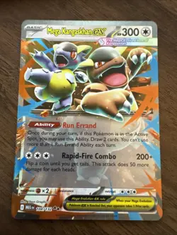 Pokemon Mega Kangaskhan ex 104/132 Me01: Mega Evolution Double Rare Holo - Image 1