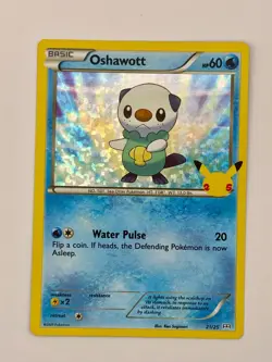 🇨🇦 Oshawott - 21/25 - Pokemon McDonald's 25th Anniversary Holo 2021 NM - Image 1