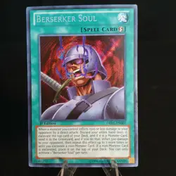 Berserker Soul DRLG-EN007 Dragons of Legend Secret Rare 1st Edition VLP - Image 1