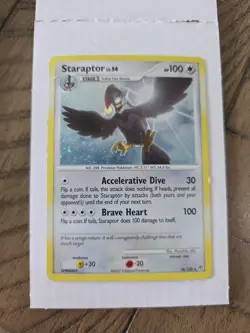 Pokemon Staraptor Holo Rare Card 16/130 Diamond and Pearl - Image 1