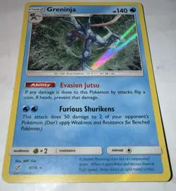 Greninja - 9/18 - Holo Rare - Detective Pikachu - Pokemon Card - NM/M - Image 1