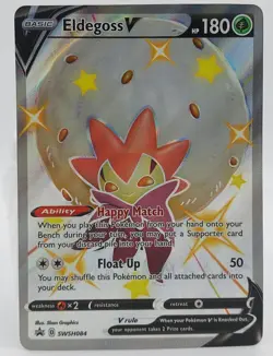 Pokemon Card Eldegoss V SWSH084 Black Star Promo - Image 1