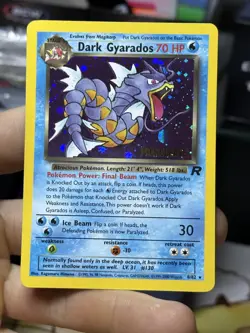 #8 Dark Gyarados 8/82 Team Rocket 2000 Holo Rare WOTC Prerelease Pokemon Card - Image 3
